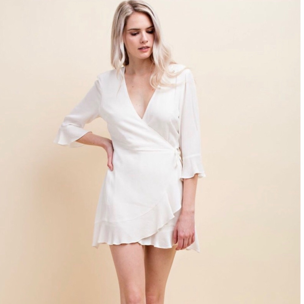 Ruffle Wrap Romper